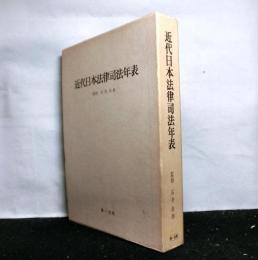 近代日本法律司法年表