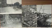 (ポストカード) 神戸地方水害實况寫眞　８枚袋（イタミ）入り