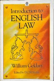 Introduction to English law : (originally Elements of English law) 