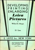 DIRECTIONS FOR YOUR LEICA CAMERA