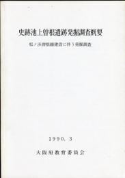 史跡池上曽根遺跡発掘調査概要 : 松ノ浜曽根線建設に伴う発掘