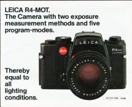 LEICA R4-MOT<ライカ・カタログ>