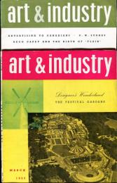 <英デザイン雑誌>ART & INDUSTRY 50巻298号(1951・4)〜52巻309号(1952・4)不揃8冊