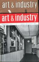 <英デザイン雑誌>ART & INDUSTRY 50巻298号(1951・4)〜52巻309号(1952・4)不揃8冊