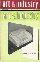 <英デザイン雑誌>ART & INDUSTRY 50巻298号(1951・4)〜52巻309号(1952・4)不揃8冊