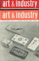 <英デザイン雑誌>ART & INDUSTRY 50巻298号(1951・4)〜52巻309号(1952・4)不揃8冊