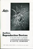 LEICA　INSTRUCTIONS for the use of Reproduction Devices including Visoflexes and Bellows etc.