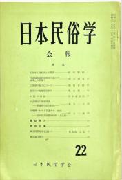 日本民俗学会報　第22号　
Bulletin of the Folklore Society of Japan 
NIHON-MINZOKUGAKU
