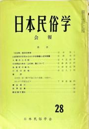 日本民俗学会報　第28号　
Bulletin of the Folklore Society of Japan 
NIHON-MINZOKUGAKU