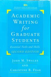 Academic writing for graduate students : essential tasks and skills : pbk
2nd ed