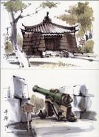 大阪八景 第8輯 　大阪城３　絵葉書８葉
大阪築城400年記念