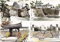 大阪八景 第7輯 　大阪城2　絵葉書８葉　袋入り
大阪築城400年記念
