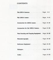 Leica General Catalogue for 1955/58: Models If, Iif and Iiif; Ig, Iiig and "72" (英語) ペーパーバック
