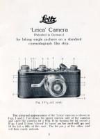 Directions for Using the Leitz "Leica" Camera July 1928 Reprint by Morgan & Morgan 