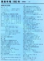 建築雑誌　建築年報（活動編）　昭和57年8月　vol.97 no.1196
Journal of architecture and building science
 architectural institute of japan
研究年報　'76