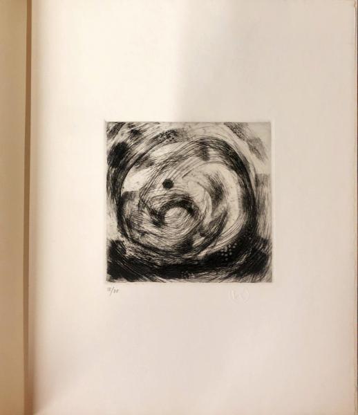 日本現代版画 駒井哲郎＜A版限定85部＞銅版画「海鳴り」1葉