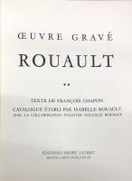 ジョルジュ・ルオー 版画カタログ・レゾネ Rouault: Oeuvre Grave 