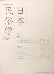 日本民俗学　第238号
Bulletin of the Folklore Society of Japan 
NIHON-MINZOKUGAKU