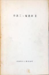 丹波三ツ塚遺跡 ２　　	昭和４８・４９年度発掘調査概報