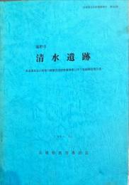 龍野市清水遺跡 : 県道桑原北山揖保川線緊急道路整備事業に伴う発掘調査報告書　　　兵庫県文化財調査報告 ; 第183冊