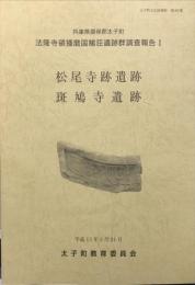 松尾寺跡遺跡・斑鳩寺遺跡　　　兵庫県揖保郡太子町法隆寺領播磨国鵤荘遺跡群調査報告　　	太子町文化財資料, 第68集