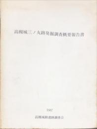 高槻城三ノ丸跡発掘調査概要報告書