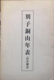別子銅山年表 : 付産銅表