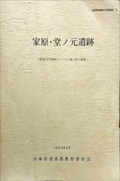 家原・堂ノ元遺跡 : 国道175号線社バイパス工事に伴う調査
　　加東郡埋蔵文化財報告５