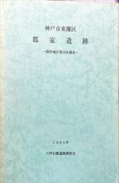 神戸市東灘区 郡家遺跡  坪地区第10次調査