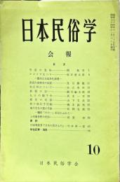 日本民俗学会報　第10号　
Bulletin of the Folklore Society of Japan 
NIHON-MINZOKUGAKU