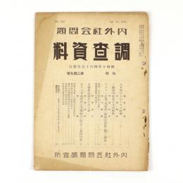 内外社会問題調査資料　249号