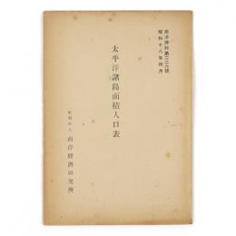 太平洋諸島面積人口表