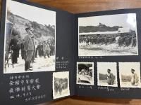 同志社大学写真帖　昭和13・14年ごろ中心に生写真貼付250枚以上（総長中川小十郎ほか教授たち・学内風景・野球部・陸上部・応援団・
学生連合演習・禁衛隊・全国中学校優勝射撃大会・明治神宮体育大会など）