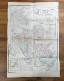 大分県管内全図　改正新市町村名（大日本管轄分地図）