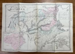 徳島県管内全図　改正新市町村名（大日本管轄分地図）