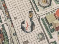 伊坂芳太良(ペロ Pero)　1970年 大阪万博 鳥瞰図ポスター・サイン入：Bird’s Eye View of EXPO’70. Osaka Japan