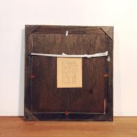 川西英木版画作品『ばら』(大)：オリジナル額装