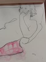 変な女　限定15部の6番　小田忠肉筆裸婦画入