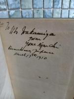 英文詩集FROM  THE  EASTERN  SEA　野口米次郎英字署名入