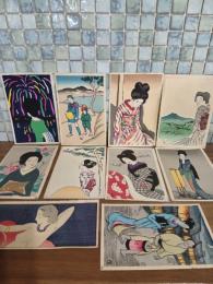 竹久夢二小品木版画（戦前版）10葉セット
