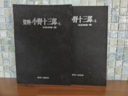 資料・小野十三郎Ⅰ、Ⅱ