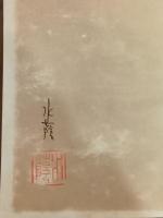 佐渡へ佐渡へ　江見水蔭毛筆署名落款入