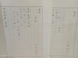 白鳥省吾自筆詩稿4枚（400字詰）