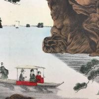 松嶋之景　色目石版　明治23年　26×36cm