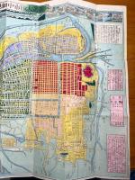 新撰大阪市中細見全図　明治14年　82ｘ48㎝
