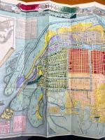 新撰大阪市中細見全図　明治14年　82ｘ48㎝