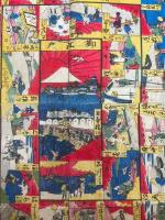 新版江戸五十三驛道中記　双六　大阪八軒屋浜より江戸日本橋まで