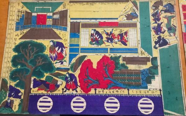 立版古 長谷川貞信 仮名手本忠臣蔵 6枚 / 古本、中古本、古書籍