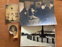 北白川宮に関する資料　訪台記念石版画、訪台記念生写真、絵葉書（蒙彊神社、北白川宮永久王殿下之戦跡碑、同頌徳碑)、同頌徳碑文ほか