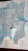 冨士見十三州輿地全圖　彩色木版極大地図